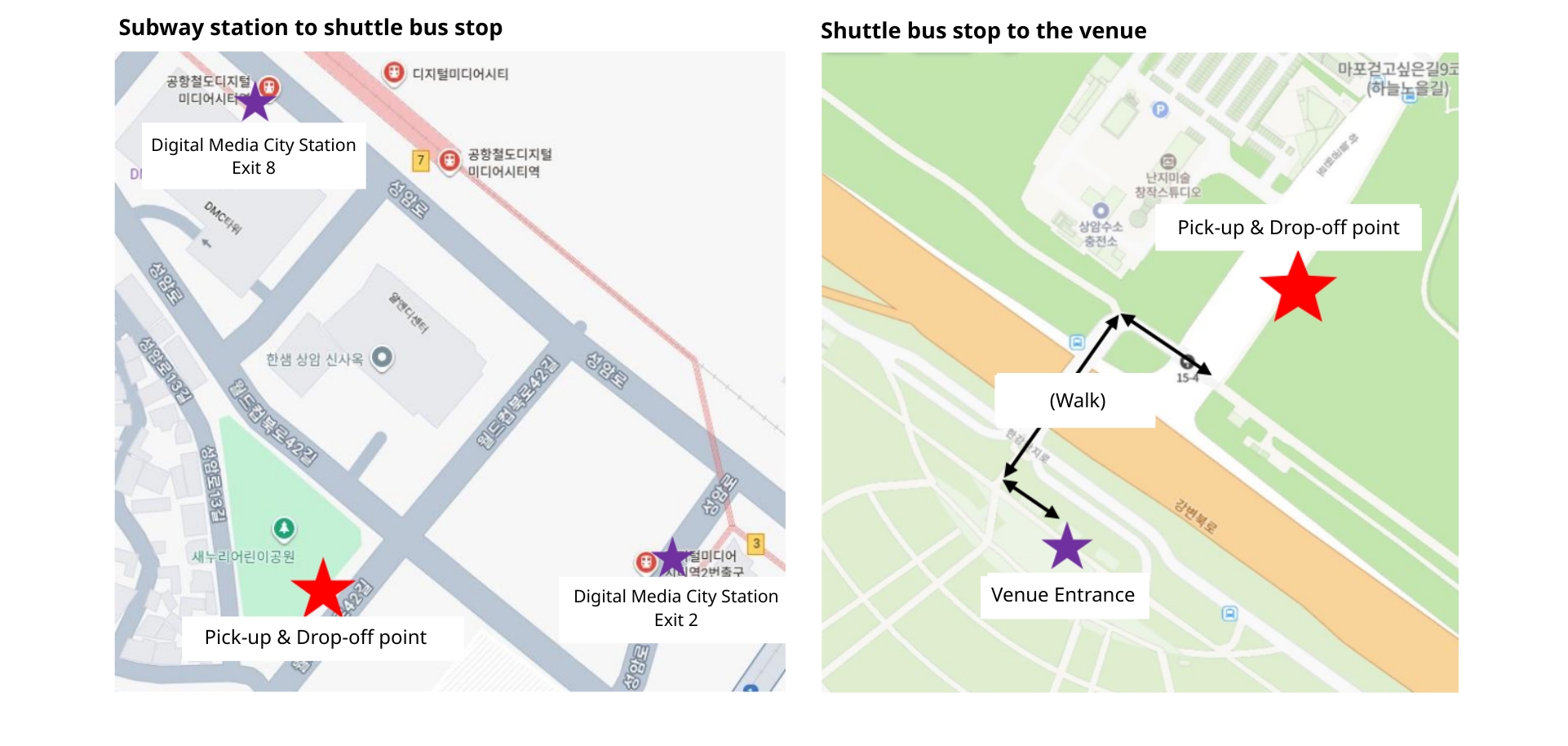 shuttle bus map